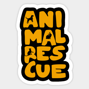 Animal Rescue Sticker